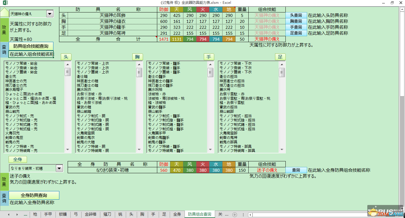 讨鬼传极 全武器防具能力表 升级路线素材组合技能,讨鬼传极 全武器防具能力表 升级路线素材组合技能,讨鬼传极全武器防具表,第6张