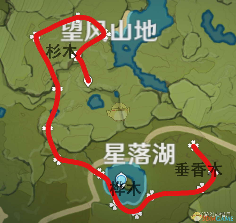 《原神》木材高效砍伐路线分享,《原神》木材高效砍伐路线分享,木材高效砍伐路线,1,游戏,奖励,第2张